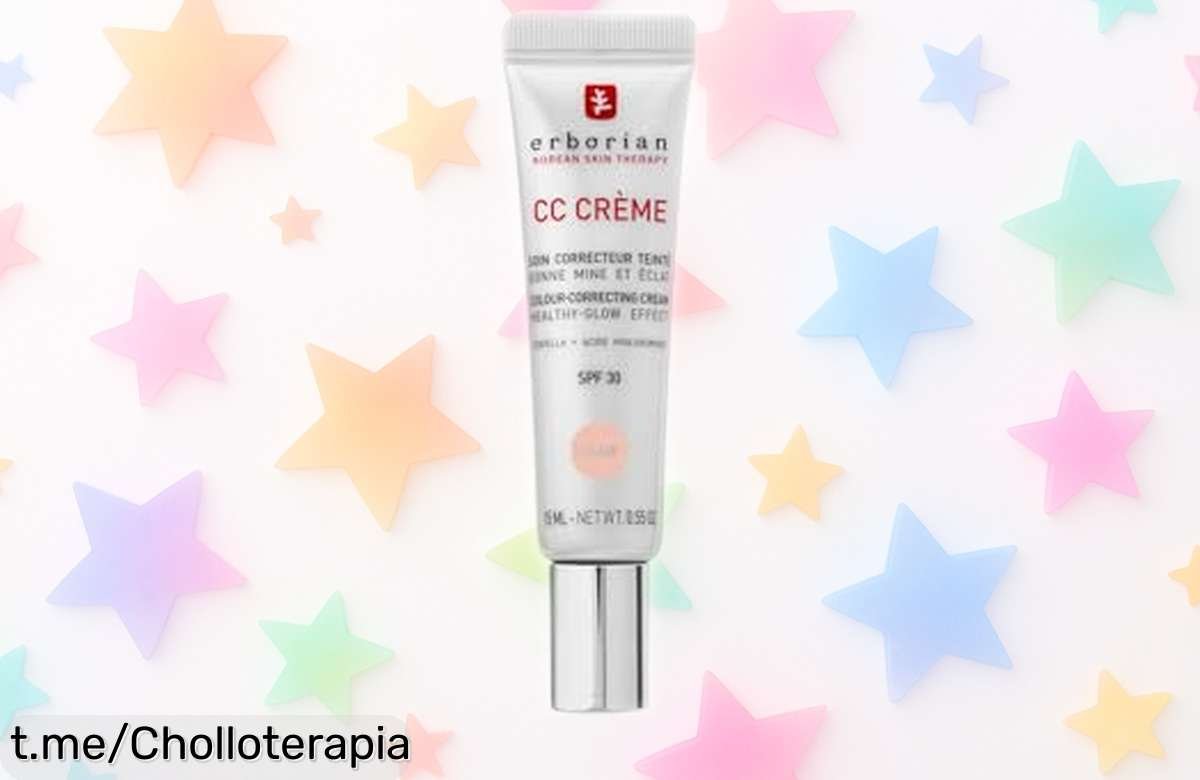 Crema facial iluminadora Erborian CC Crème: ¡Brillo natural que calma e hidrata 24h a un precio regalado! No dejes pasar esta oportunidad única de verte radiante.