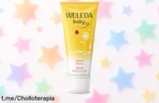 Crema para el culito del bebé Weleda con caléndula natural que calma y protege rápido ¡Aprovecha este descuentazo antes de quedarte sin ella!