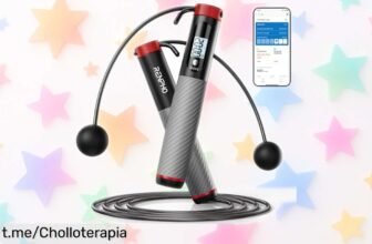 Cuerda para saltar Renpho con contador inteligente y app: ¡entrena donde quieras, nunca te aburras y consigue este ofertón que está regalado antes de que se agote!