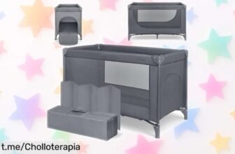 Cuna de viaje ligera y compacta KikkaBoo SO Gifted 2026, montaje rapidísimo y fácil transporte: ¡aprovéchate de este ofertón irresistible para tus peques!