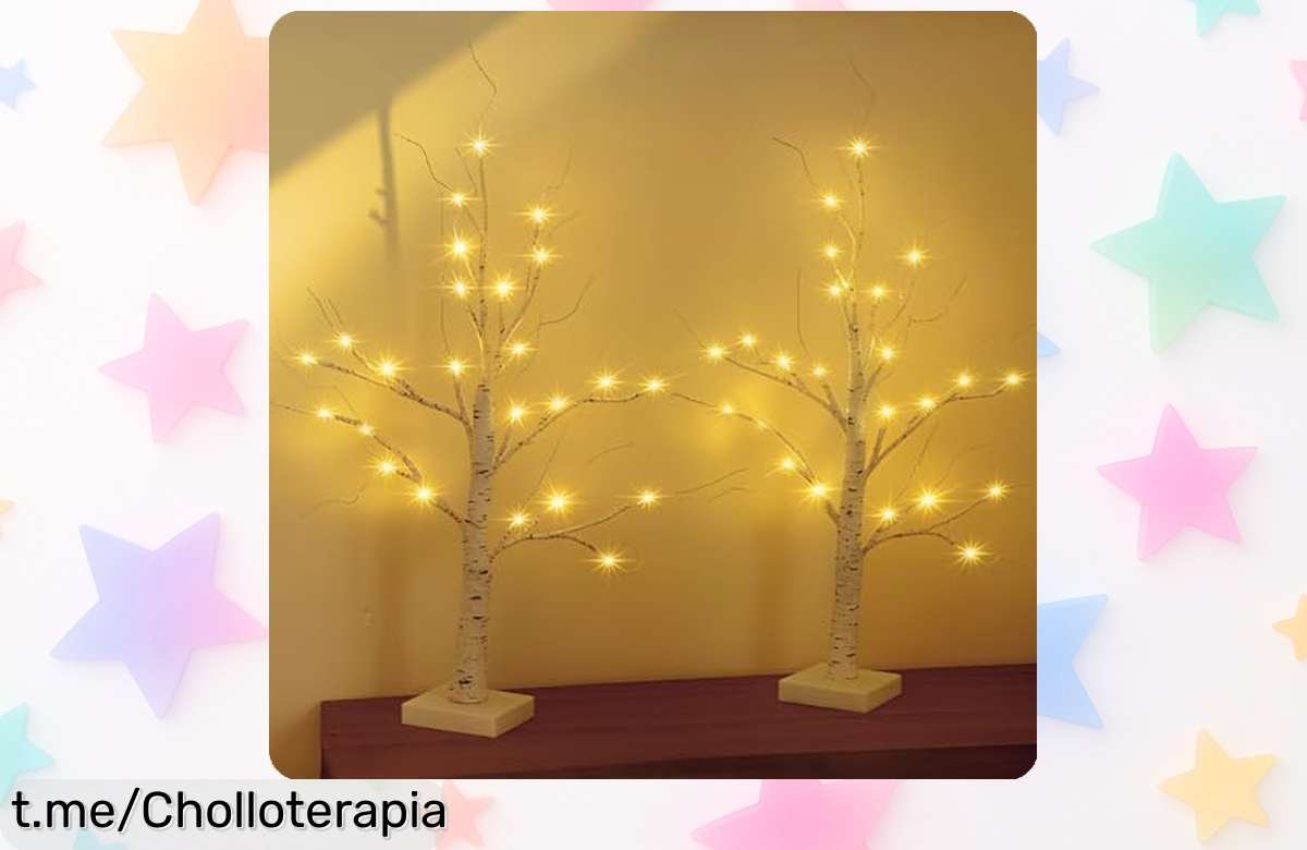 Decora tu hogar con el elegante árbol de luces LED SALCAR, ¡pack de 2 unidades a un precio que no podrás creer! Ilumina tus momentos especiales y llena todo de buen rollo.