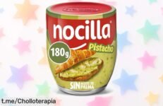 Deliciosa crema de cacao con pistacho crujiente Nocilla, ¡sabor sin límites en cada cucharada a un precio loco que no puedes dejar pasar!