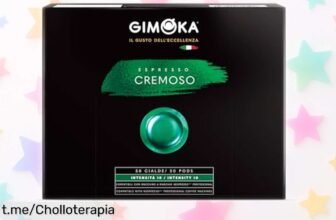 Deliciosas cápsulas de café espresso cremoso Gimoka en pack de 50 a precio loco, la alegría del buen café nunca había sido tan accesible. ¡Aprovecha y despierta tus mañanas!