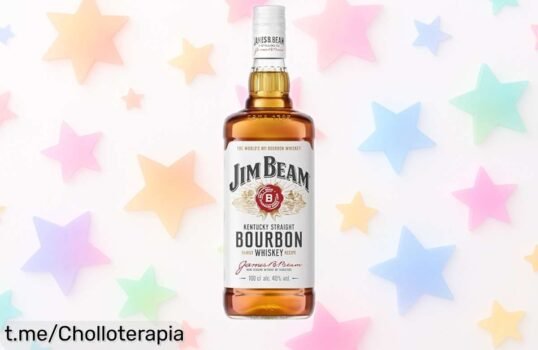 Descubre el Jim Beam White, bourbon suave de doble añejado en 1L a un precio que sorprende: la mezcla perfecta para tus momentos especiales. ¡No te lo pierdas!