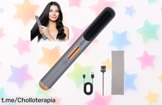 Descubre el cepillo alisador inalámbrico Layhou: cabello suave sin frizz en 20 segundos. ¡No dejes escapar este ofertón que elevará tu estilo a otro nivel!