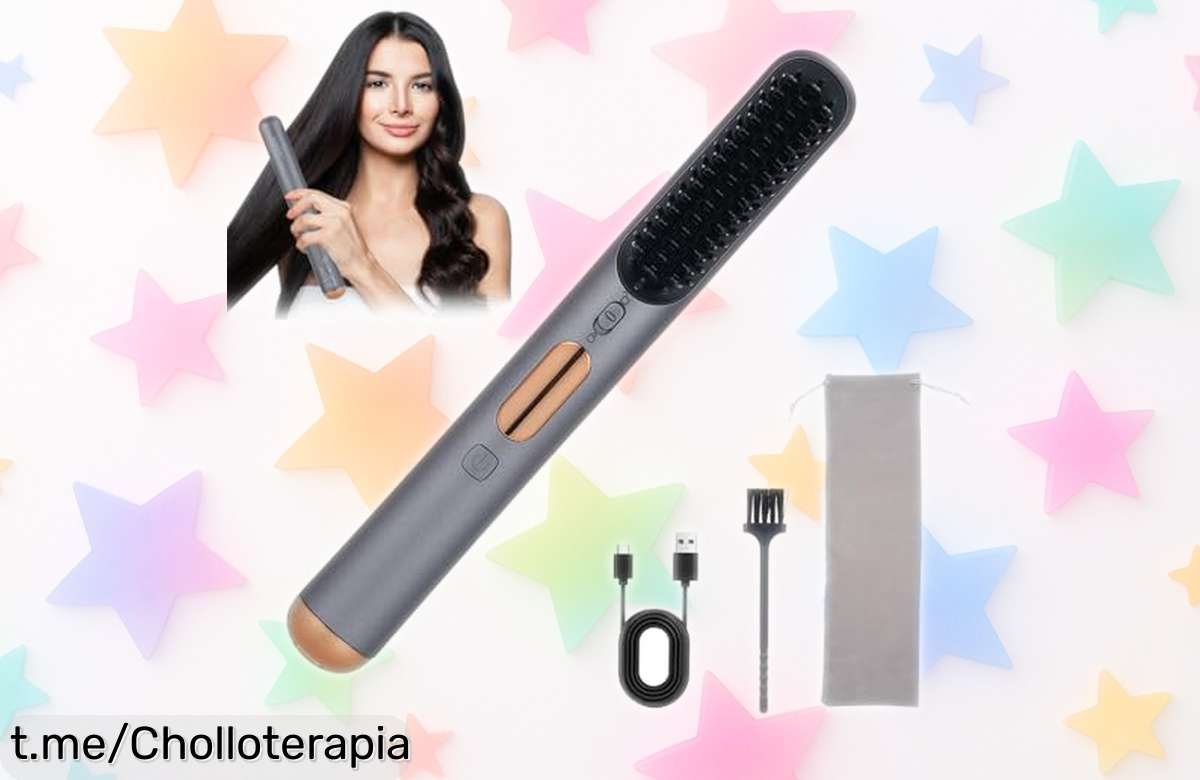 Descubre el cepillo alisador inalámbrico Layhou: cabello suave sin frizz en 20 segundos. ¡No dejes escapar este ofertón que elevará tu estilo a otro nivel!