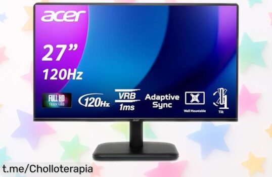 Descubre el espectacular monitor de 27 Acer EK271GBIF: imagen ultra fluida a precio loco, perfección para jugar sin lag ¡No te lo pierdas!