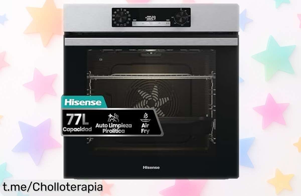 Descubre el increíble horno multifunción Hisense BI64EPXE1SOL: cocina rápido y sin líos con autolimpieza pirolítica, ¡una oferta que no querrás dejar pasar!