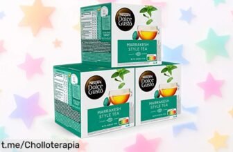 Descubre el increíble pack de 48 cápsulas NESCAFÉ Dolce Gusto Té Marrakesh a un precio loco, ¡no te quedes sin el sabor fresco que alegrará tus momentos!