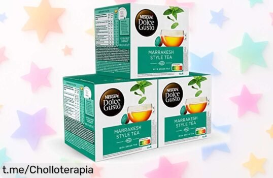 Descubre el increíble pack de 48 cápsulas NESCAFÉ Dolce Gusto Té Marrakesh a un precio loco, ¡no te quedes sin el sabor fresco que alegrará tus momentos!