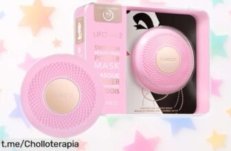 Descubre el masajeador facial FOREO UFO mini 2 con luz LED y termoterapia, ¡precio de ganga que dejará tu piel fresquísima! No te lo pierdas, es un capricho irresistible.