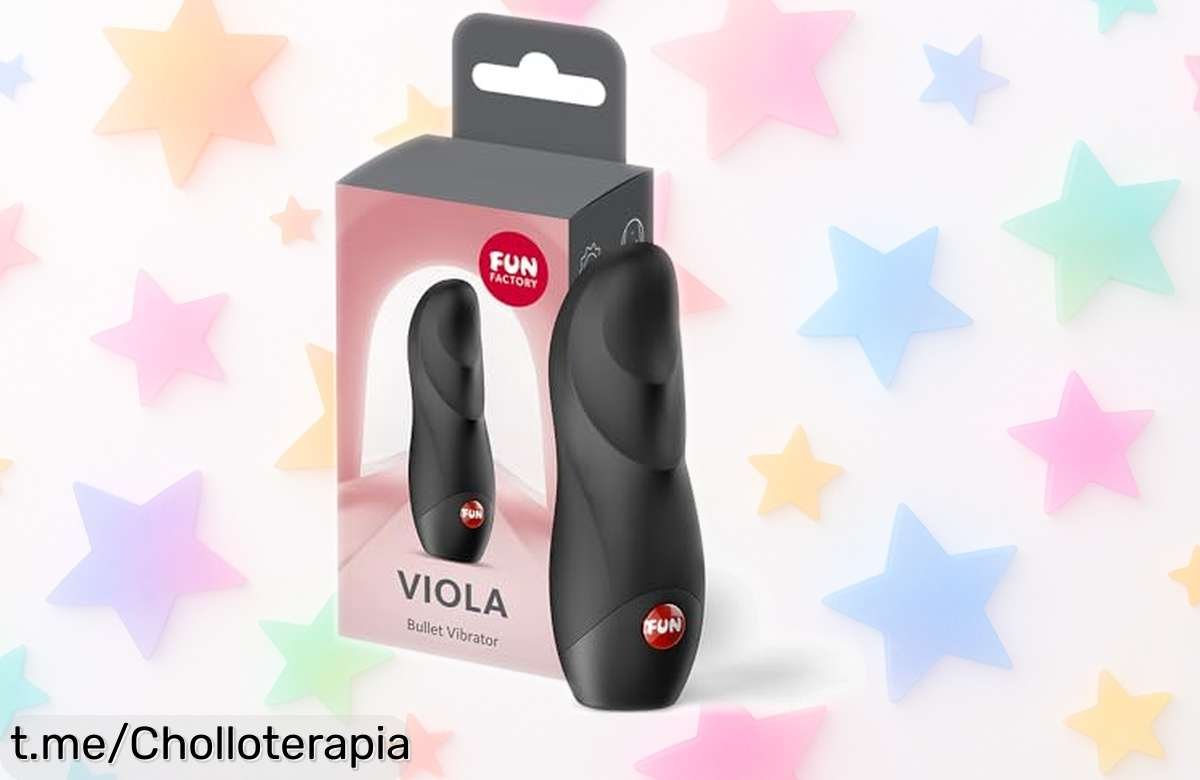Descubre el mini vibrador Fun Factory Viola: 12 modos de placer en un tamaño compacto y a prueba de agua, ahora súper rebajado. ¡No te lo pierdas, la diversión está al alcance!