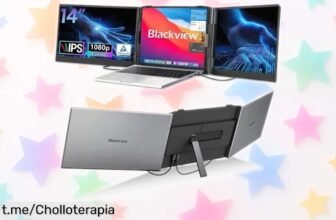Descubre el monitor portátil Blackview DCM6 de 14” Full HD, un pepino ultradelgado que está a precio de locura ¡Llévatelo ya y trabaja o juega donde quieras!