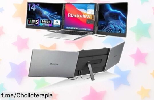 Descubre el monitor portátil Blackview DCM6 de 14” Full HD, un pepino ultradelgado que está a precio de locura ¡Llévatelo ya y trabaja o juega donde quieras!