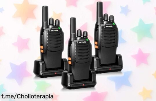 Descubre el ofertón en walkie talkies Retevis H777: pack de 3, carga rápida y linterna LED para tus aventuras. ¡Hazte con ellos ya antes que se acaben!