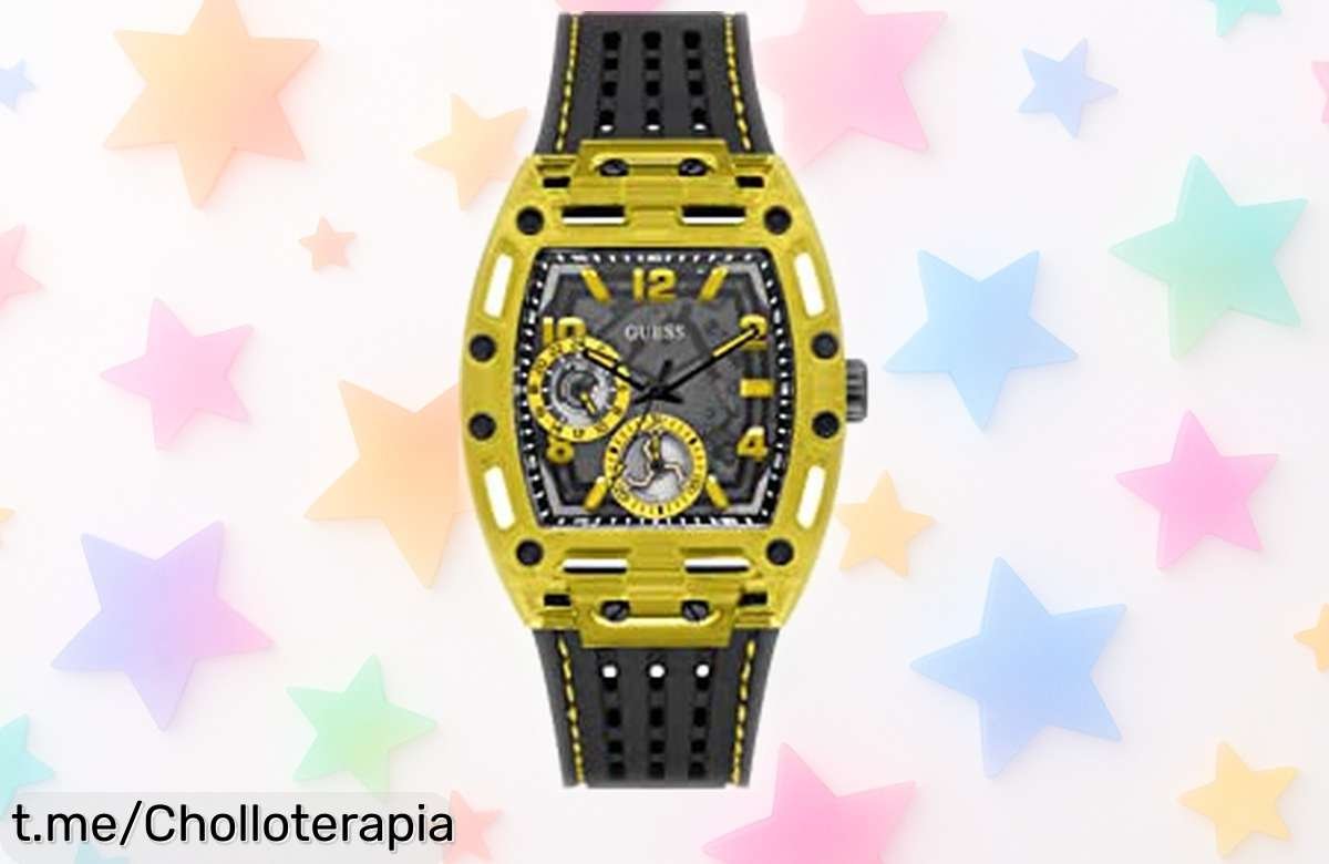 Descubre el reloj multifunción Guess que todos quieren, resistente al agua y con una esfera espectacular. No dejes pasar este chollo increíble que realzará tu estilo.