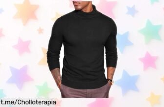 Descubre el suéter de cuello alto COOFANDY, clásico y versátil, a un precio increíble que no se ve todos los días; renueva tu estilo sin complicaciones ¡Corre antes de que se acabe!