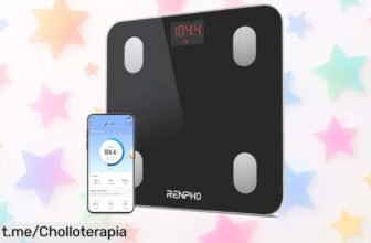 Descubre la báscula de baño digital RENPHO que mide grasa y músculo, ¡un ofertón único! Controla tu salud desde el móvil y transforma tus objetivos físicos ahora mismo.