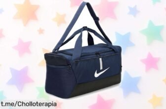 Descubre la bolsa de gimnasio Nike CU8097410, resistente y exclusiva; un ofertón que no podrás dejar escapar para llevar todo tu día a día sin complicaciones. ¡Actúa rápido!