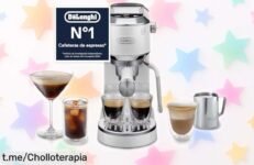 Descubre la cafetera De’Longhi Dedica Duo con espumador a precio loco, perfecta para disfrutar café de cafetería en casa, ¡aprovecha esta oferta increíble antes de que vuele!