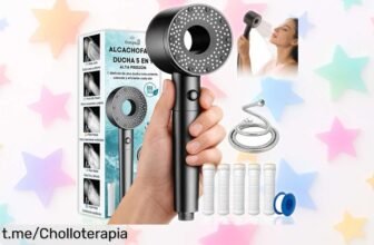 Descubre la increíble ducha de alta presión CompaSJ con filtro antical: 5 modos sorprendentes para un agua limpita y a precio de risa. ¡Transforma tu baño hoy mismo!