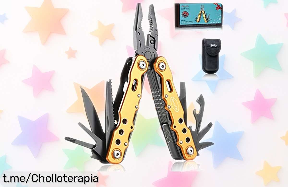 Descubre la increíble multitool 14 en 1 RoverTac que tu hombre práctico necesita, ¡ahora a un precio de escándalo! No dejes pasar esta oportunidad única para sorprenderlo.