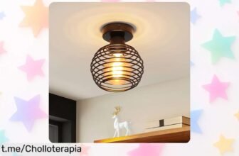 Descubre la lámpara de techo vintage ZMH: diseño industrial que ilumina tu hogar y da estilo a cualquier rincón, ¡un precio loco que no puedes dejar escapar!