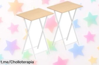 Descubre la mesa auxiliar plegable de HOOBRO en pack de 2: ligera, moderna y ultra práctica a un precio derribado que no puedes dejar pasar. ¡Hazla tuya antes de que se agote!