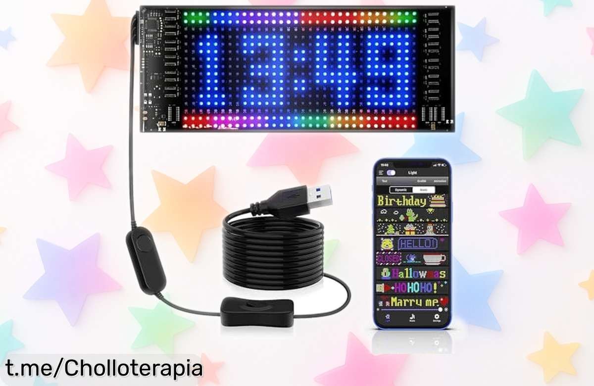 Descubre la pantalla LED flexible para el parabrisas de tu coche, luces potentes y más de 1000 animaciones, ahora a un precio de ganga que no podrás dejar pasar.