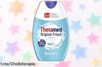 Descubre la pasta dental 2 en 1 THERAMED Fresco, el chollo que limpiar y refrescará tu sonrisa como nunca, ¡no dejes escapar esta oferta para cuidar tu boca a diario!