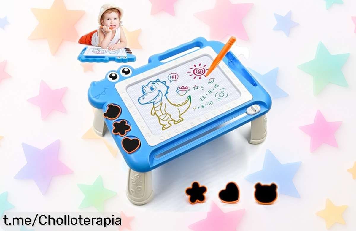 Descubre la pizarra magnética infantil AiTuiTui con patas, ¡un chollazo gigante para que tus peques den rienda suelta a su imaginación y creatividad sin parar!