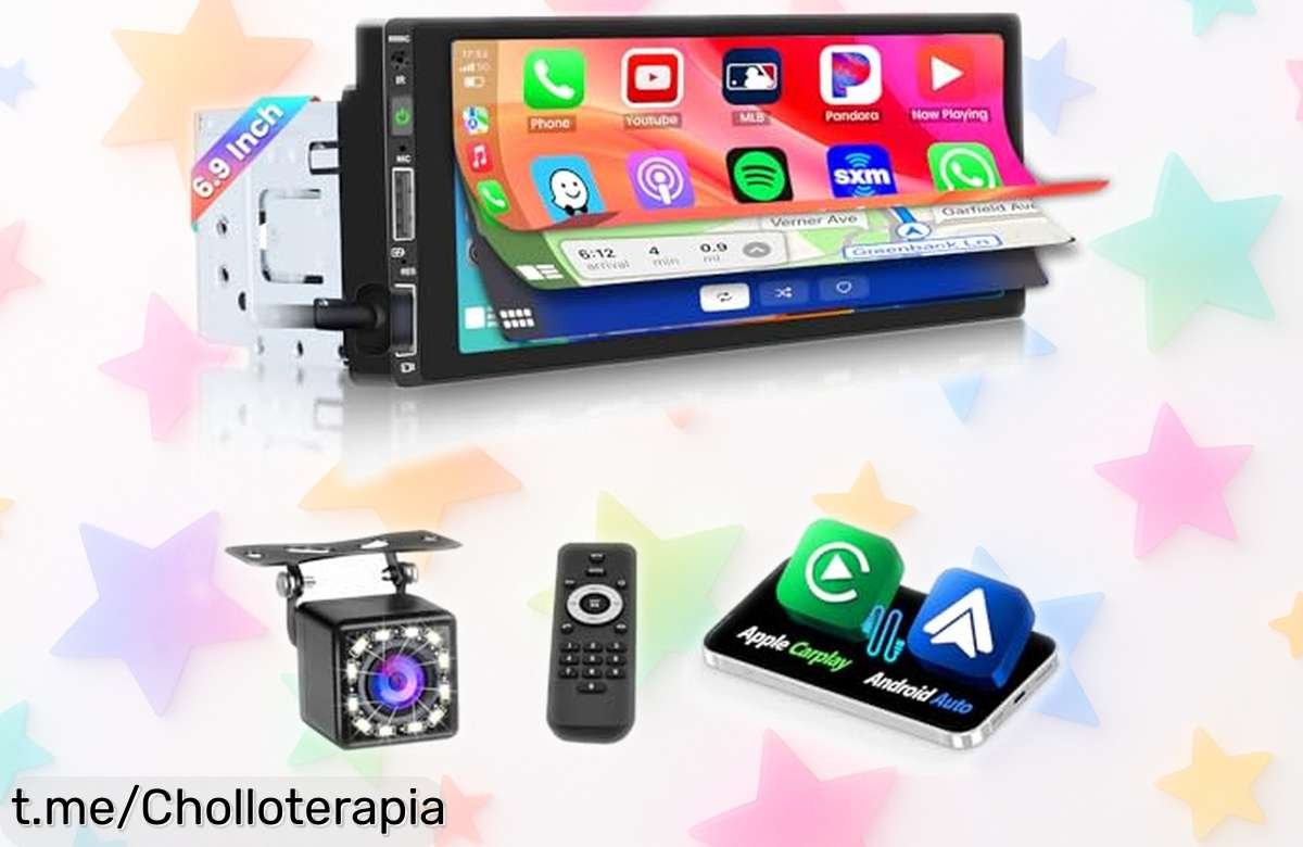 Descubre la radio de coche Hikity 1 DIN con pantalla táctil, el ofertón que transforma tus viajes: ¡conéctate y disfruta al instante! No te lo pierdas, es un chollo.