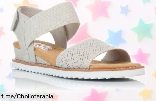 Descubre las increíbles sandalias de cuña Skechers 31440 en beige, estilo único y precio de ganga que te harán lucir espectacular sin esfuerzo. ¡Aprovecha hoy este ofertón!
