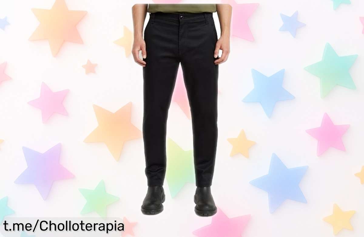 Descubre los pantalones chinos GSTAR Morry, con cierre rápido y bolsillos súper prácticos, ¡ahora a un precio de ganga que no te puedes perder!
