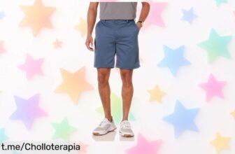 Descubre los pantalones cortos de golf Amazon Essentials, perfectos para moverte con libertad y frescura en cada swing, ¡esta oferta increíble no durará!