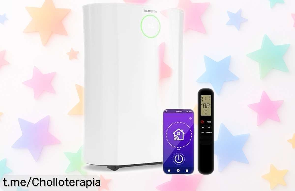 Deshumidificador portátil Klarstein DryFy ProConnect, secando hasta 16 litros al día: ¡rebajado a un precio loco para que respires aire fresquito ya mismo!
