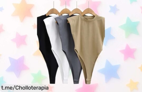 Deslumbrante body ajustado sin mangas para mujer, lo que necesitas para lucir espectacular a un precio increíblemente bajo, ¡date prisa y no te quedes sin él!