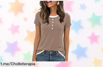 Deslumbrante camiseta elegante Wayleb para mujer: ¡rebajada y lista para combinar con todo! Renueva tu armario con este ofertón que no querrás dejar escapar.