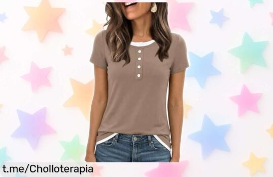 Deslumbrante camiseta elegante Wayleb para mujer: ¡rebajada y lista para combinar con todo! Renueva tu armario con este ofertón que no querrás dejar escapar.