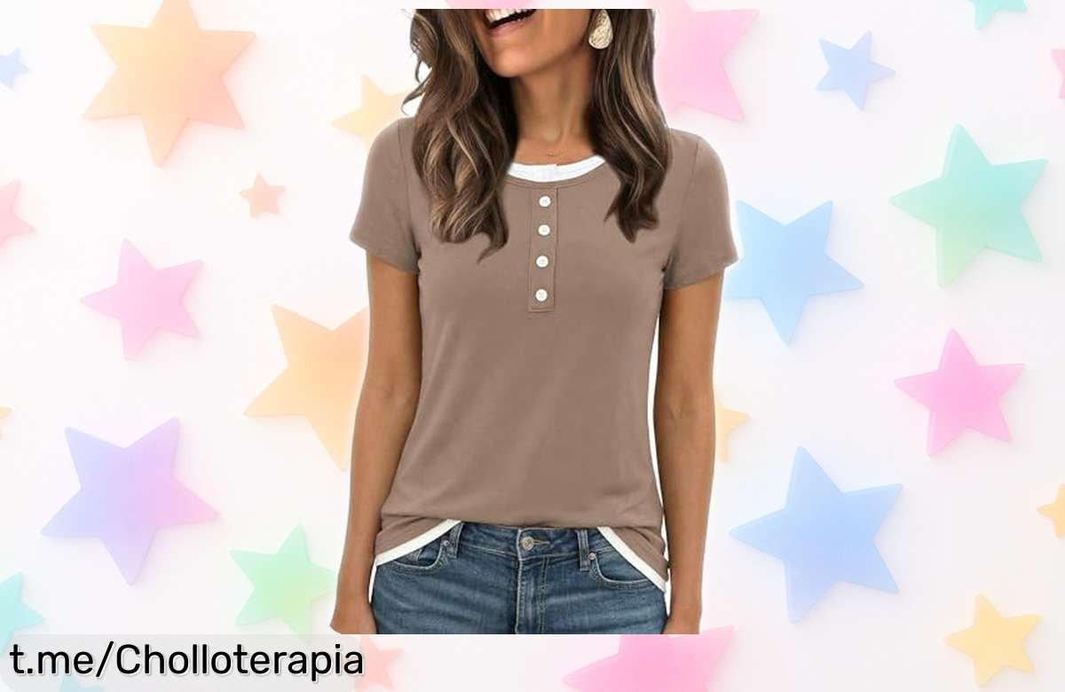 Deslumbrante camiseta elegante Wayleb para mujer: ¡rebajada y lista para combinar con todo! Renueva tu armario con este ofertón que no querrás dejar escapar.