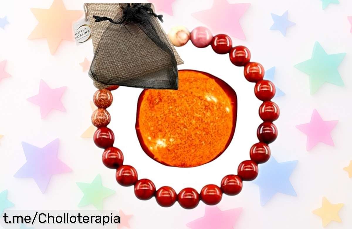 Deslumbrante pulsera elástica World Goblins con cuentas de piedras naturales que equilibran tus chakras, ¡apróvecha este super chollo cósmico y llévala hoy mismo!