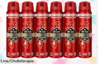 Desodorante corporal Old Spice Epic Legend para hombre: protegerte 24 horas nunca había sido tan fácil y con un precio de ganga que no puedes dejar pasar. ¡Aprovecha ya!