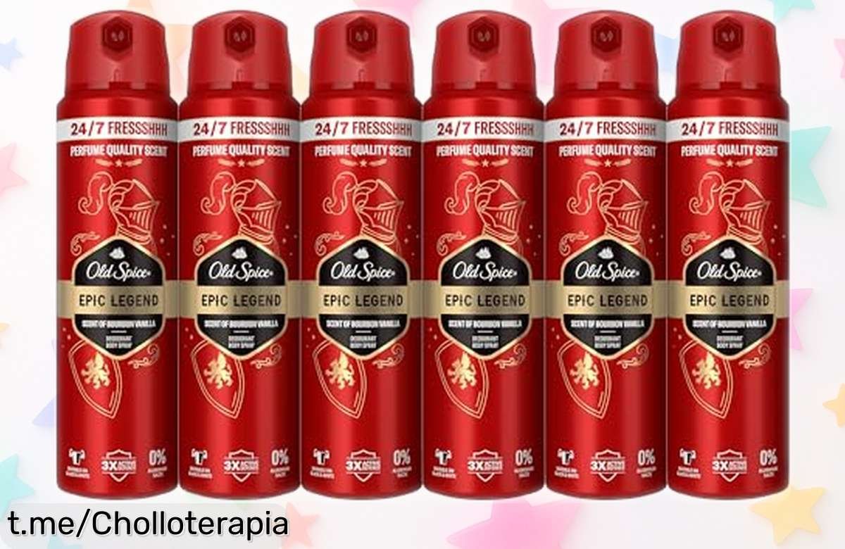 Desodorante corporal Old Spice Epic Legend para hombre: protegerte 24 horas nunca había sido tan fácil y con un precio de ganga que no puedes dejar pasar. ¡Aprovecha ya!