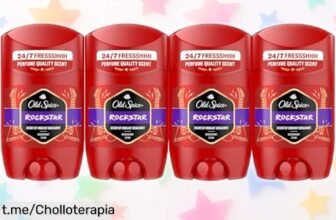 Desodorante en barra Old Spice Rockstar para hombres, pack de 4 unidades a precio loco que elimina el mal olor y cuida tu ropa. ¡No dejes pasar este super chollo y siente la frescura todo el día!