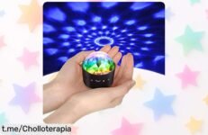 Disfruta de la mini bola mágica YIKANWEN que se enciende con la música. ¡Lleva tu fiesta a otro nivel! No te pierdas este chollo y enciende tus mejores momentos ahora mismo.