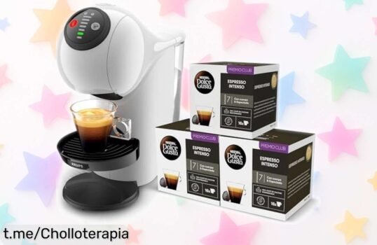 Disfruta del espectacular café en casa con la máquina de cápsulas Krups Nescafé Dolce Gusto Genio S y comienza tu día lleno de energía ¡No te quedes sin el chollo!