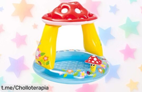 Disfruta del verano con la piscina hinchable para bebé Intex 57114: ¡diversión a la sombra por un precio que no se puede creer!