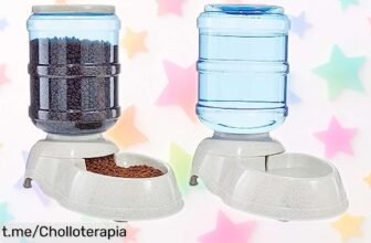 Dispensador de agua y comida para perros Amazon Basics: ¡la solución más práctica para consentir a tu peludo por un precio locísimo! No te quedes sin el tuyo, que se agota rápido.
