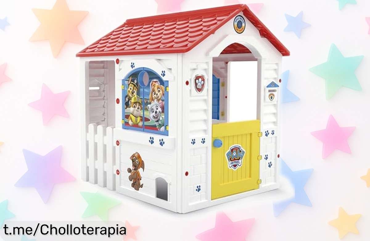 Divertida casita de la Patrulla Canina para niños, fácil de montar y a un precio regalado que hará volar su imaginación; ¡no te quedes sin ella!