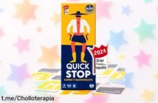 Divertido juego de mesa Quick Stop que enciende tus reuniones con risas; ¡aprovecha este precio de ganga antes de quedarte sin el tuyo!